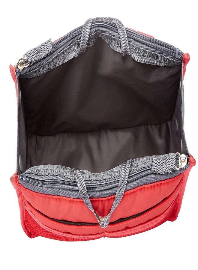 Neysa Nylon Made Multi Purpose Travel Storage Hand Bag Organizer (Red) - Image 5